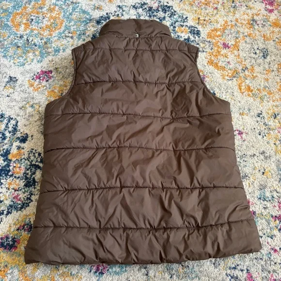 Burton women’s Rancher Puffy Vest Brown medium ski snowboard - Picture 6 of 7